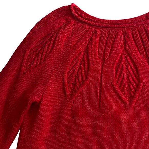 Chaps Women's Red Crewneck Pullover Sweater Size S - Picture 3 of 15